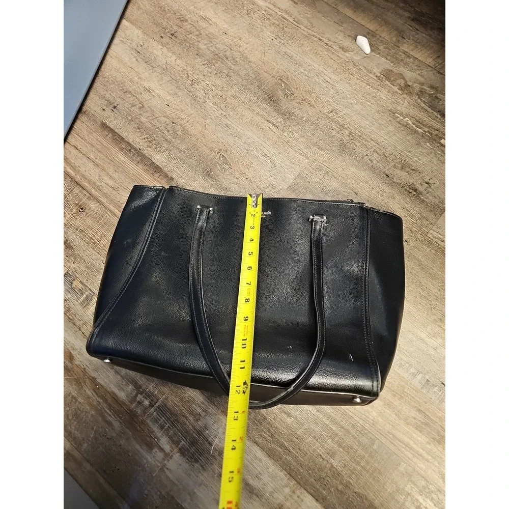 Kate Spade Black Leather Large‎ Tote Bag/purse